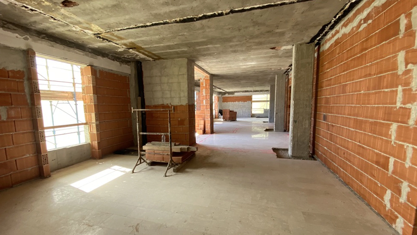 Il cantiere di Scala Vista in via Ettore Ponti 55